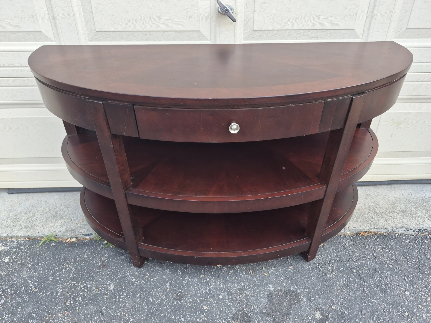 Console Table with Drawer and Shelves
