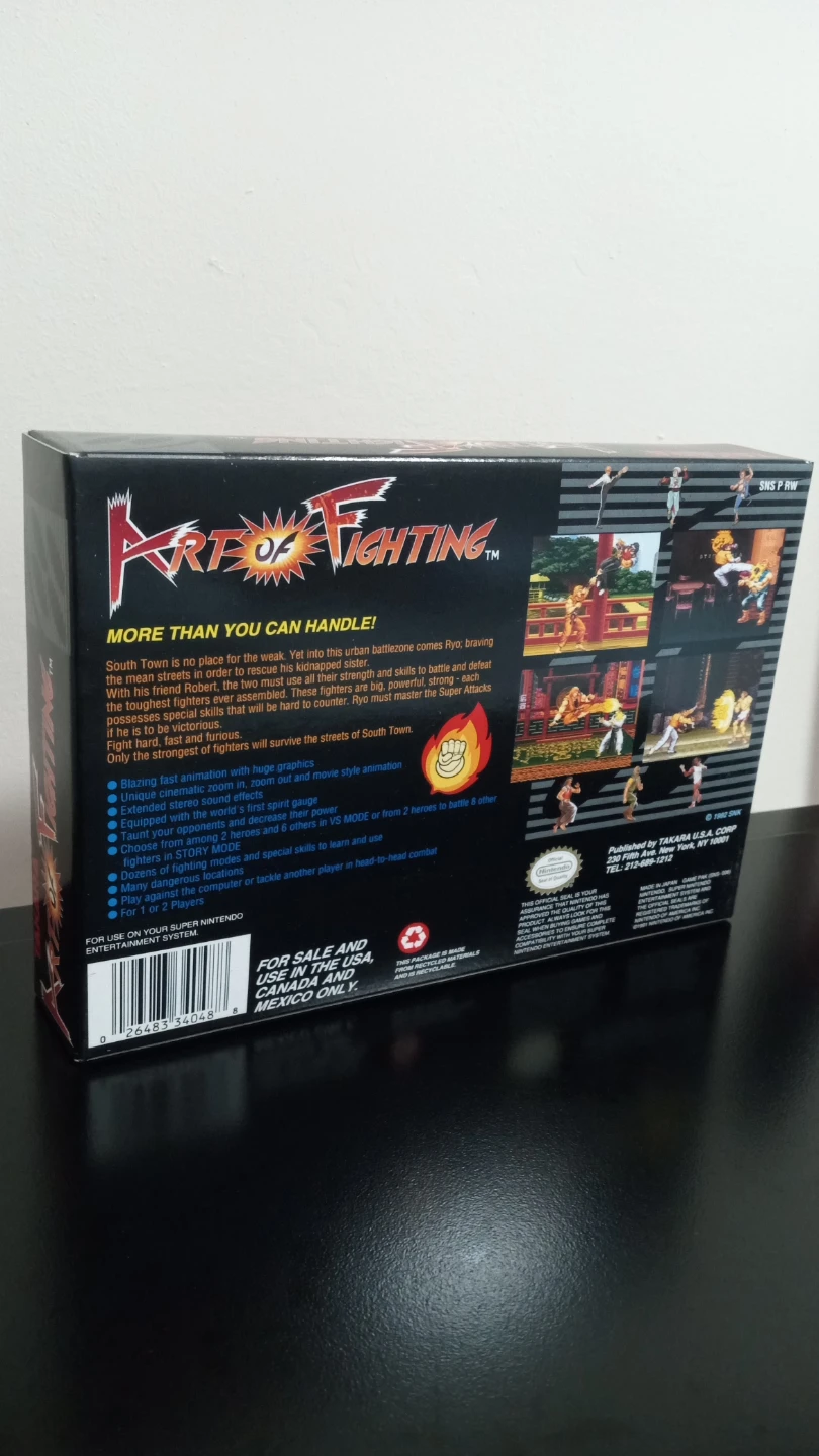 Art of Fighting Super Nintendo Game SNES - photo 2