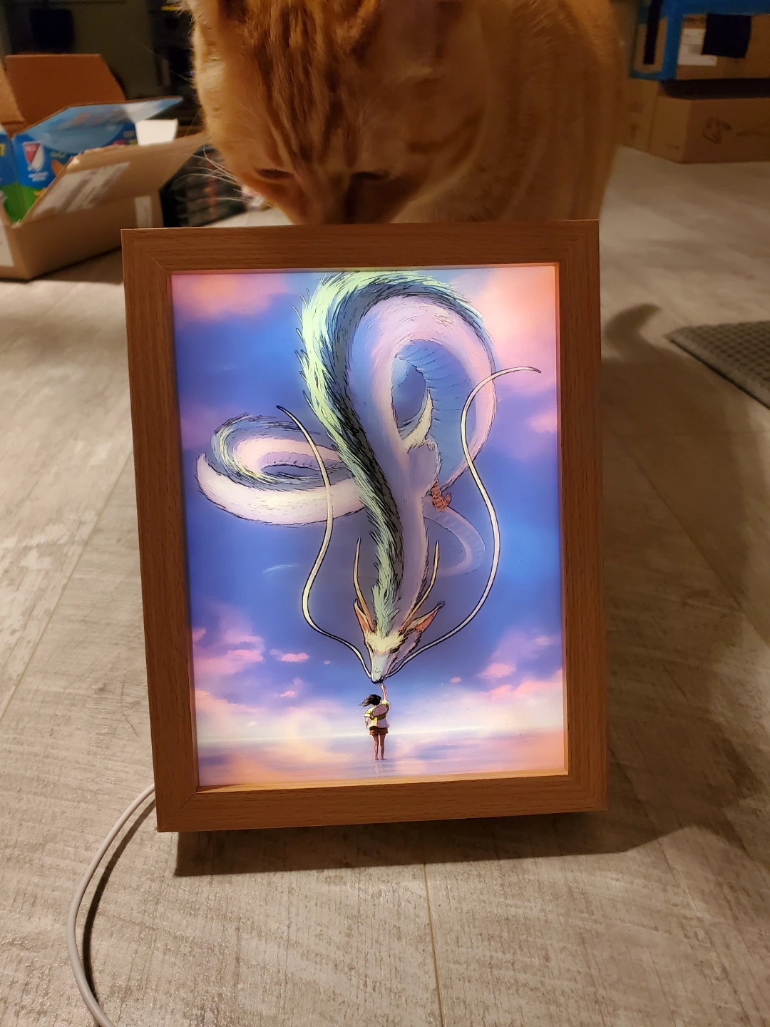 Spirited Away Haku Dragon LED Lightbox - photo 2
