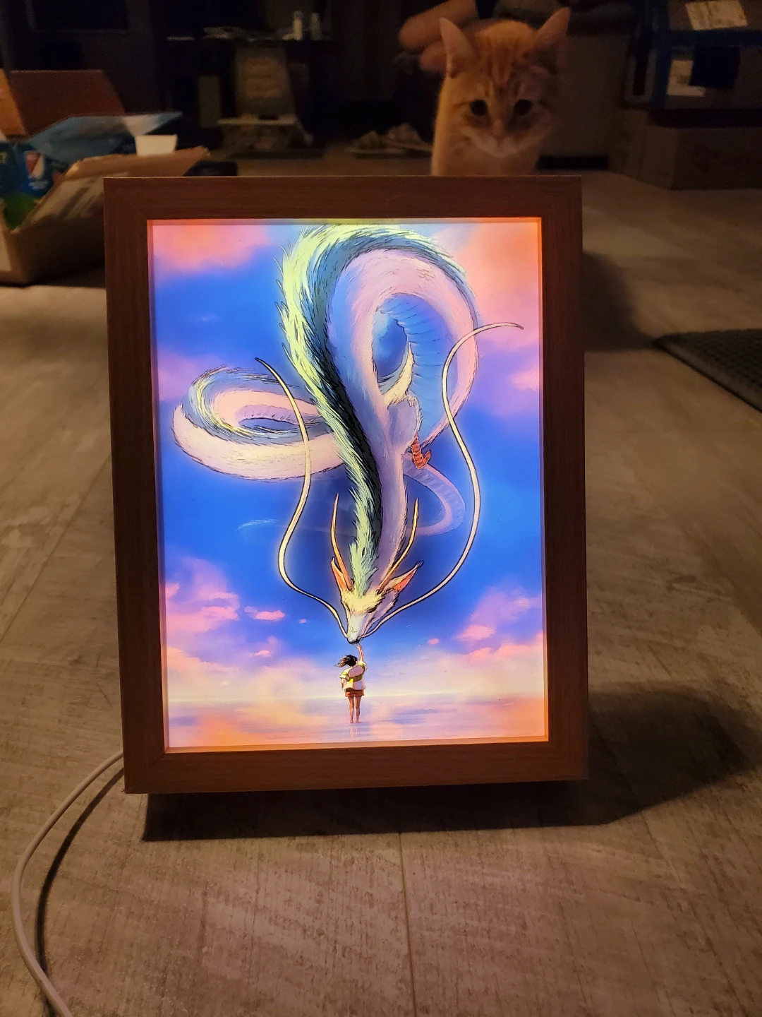 Spirited Away Haku Dragon LED Lightbox - photo 3