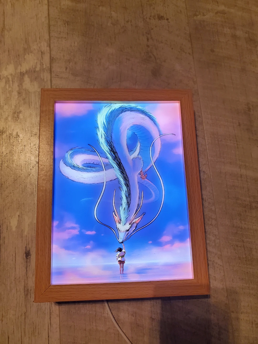 Spirited Away Haku Dragon LED Lightbox - photo 4