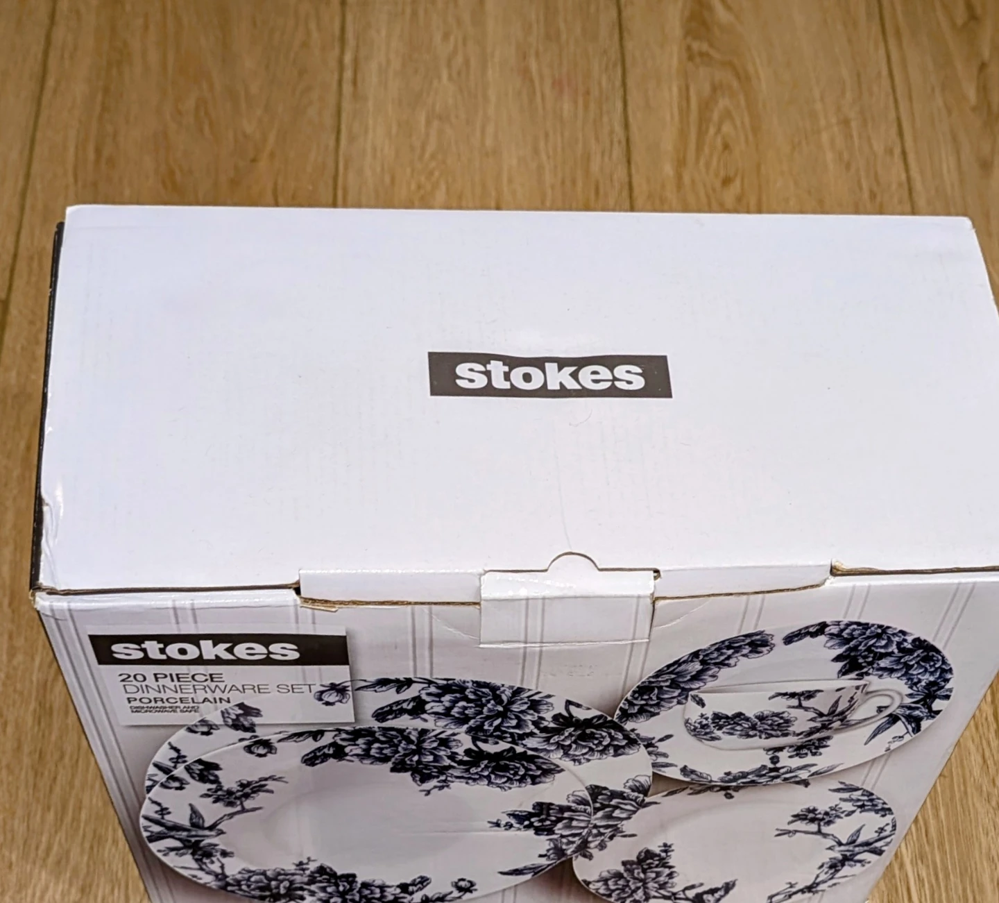 Stokes 20 Piece Dinnerware Set - Vienna Blue Porcelain - photo 2