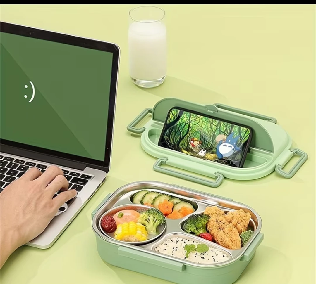 Portable Stainless Steel Lunch Box with Cutlery - photo 5