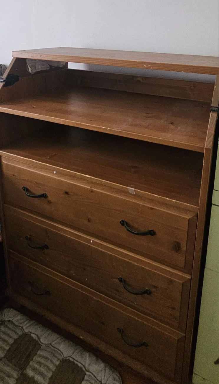 Wooden Dresser with 4 Drawers - photo 4