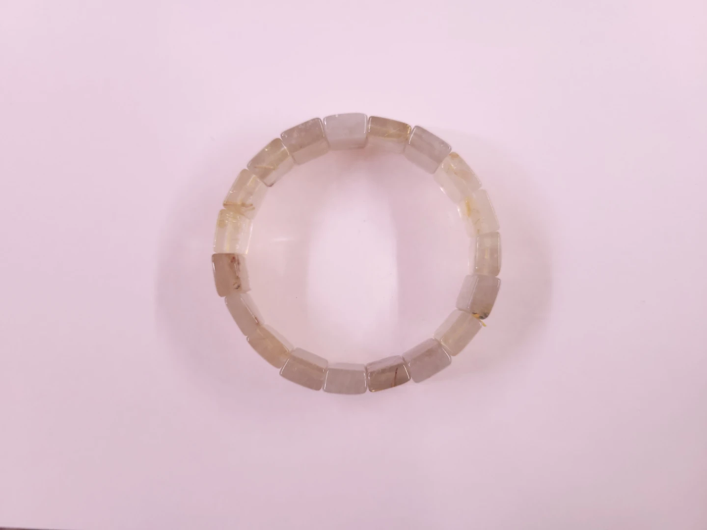 Authentic Rutilated Quartz Beaded Bracelet - photo 2