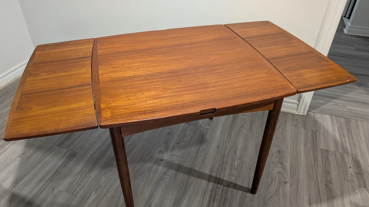 Teak Drop Leaf Dining Table - photo 3