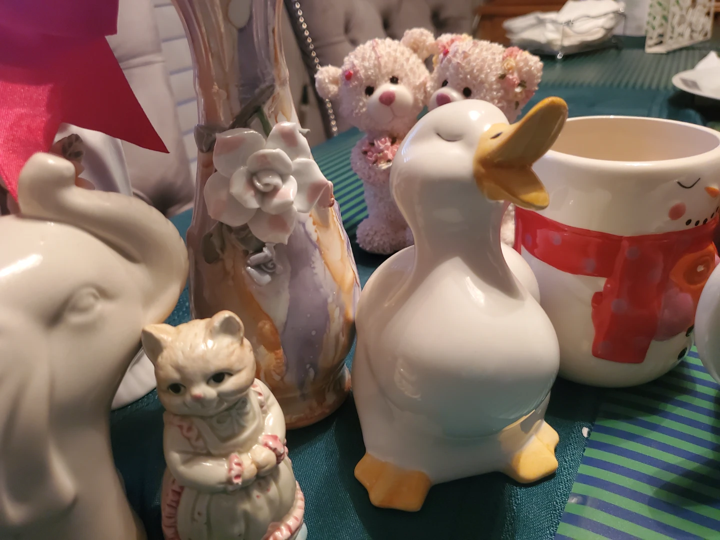 Ceramic Animal and Holiday Figurines Lot - photo 2