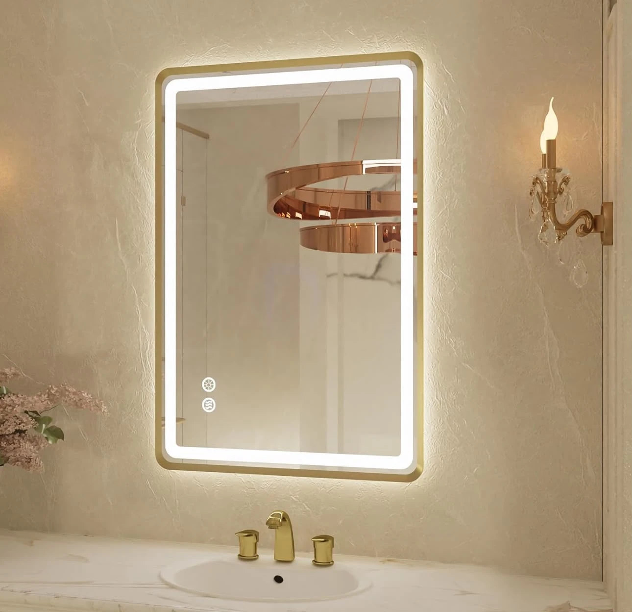 LED Bathroom Mirror with Anti-Fog Function