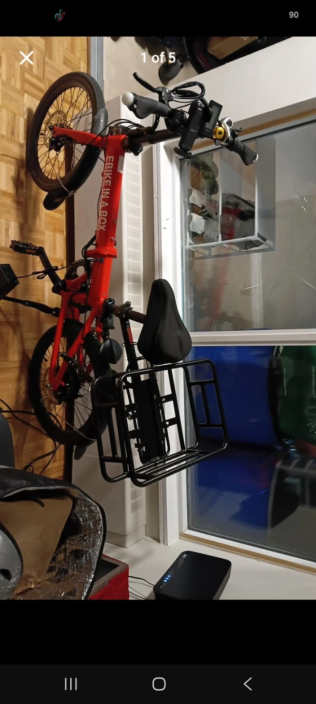 Red EBIKE IN A BOX Folding Electric Bicycle - photo 4