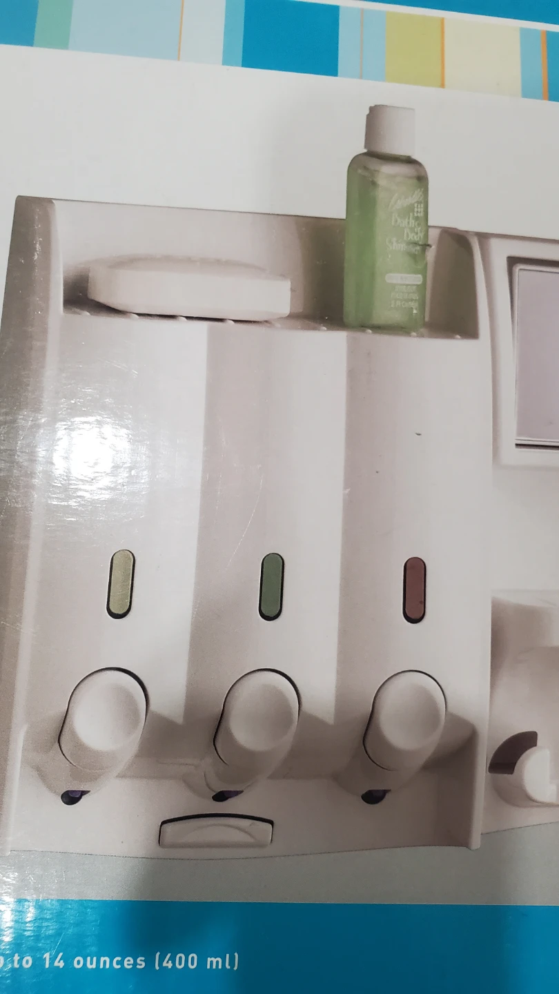 Taymor Deluxe Soap Dispenser with Caddy, Mirror & Brush Holder - photo 4