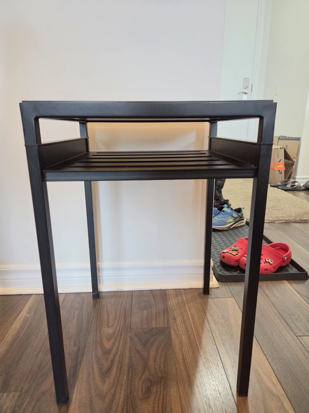 Black End Table with Shelf - photo 3