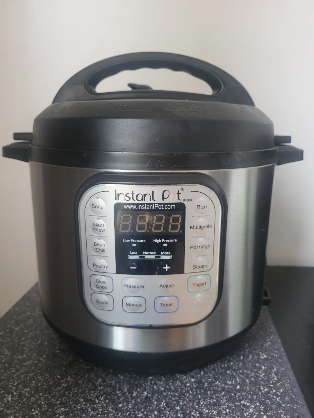 Instant Pot Duo Electric Pressure Cooker + cookbook