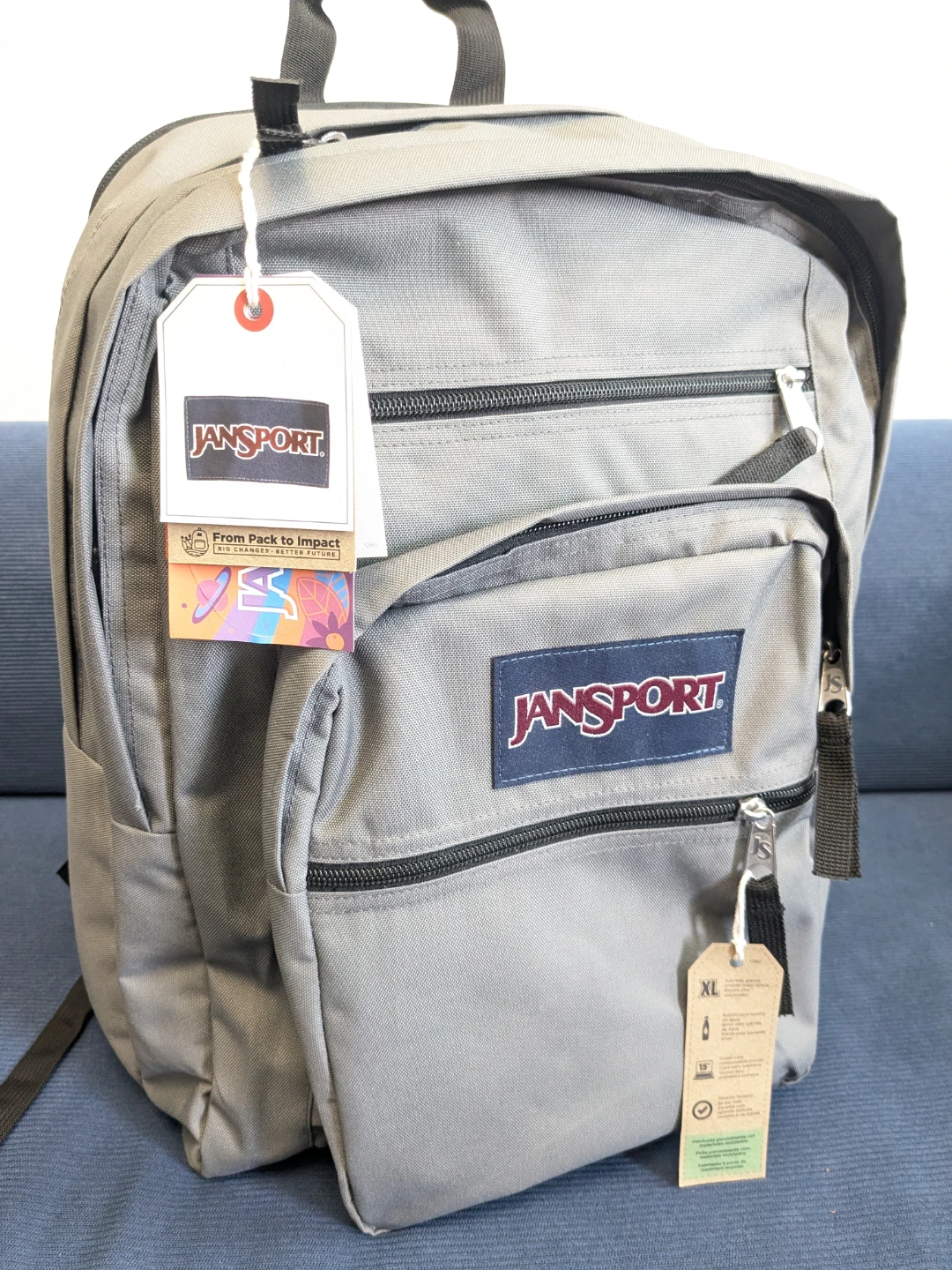 Jansport XL Big Size Unisex Backpack / Asphalt Grey - photo 4