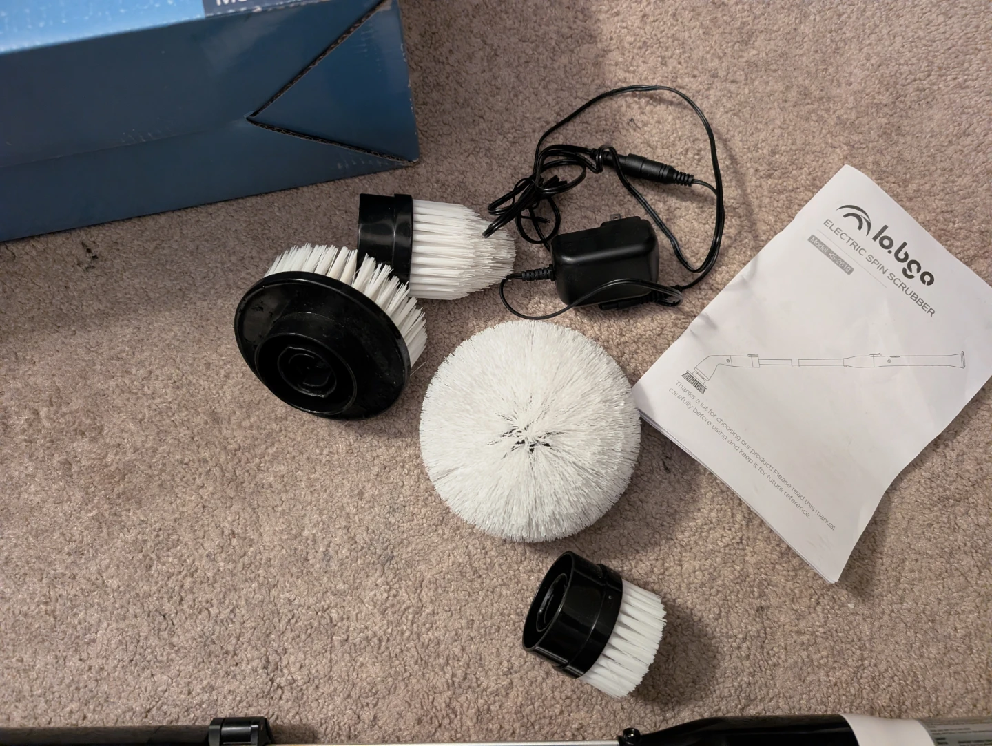 Labgo Electric Spin Scrubber with 4 Cleaning Brushes - photo 5