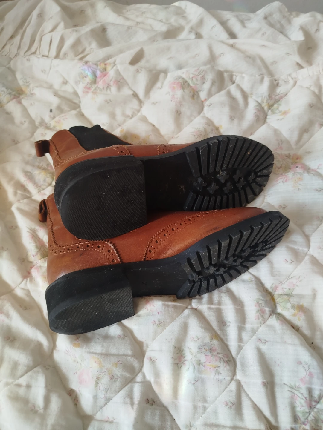 REAL Leather Boots - light brown - photo 3