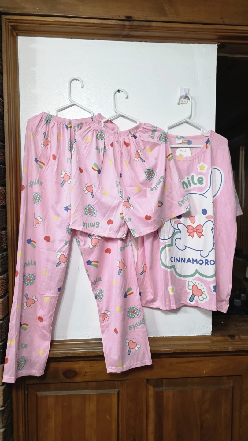 4-Piece Pajama Set - Hello Kitty, Cinnamoroll, Bears & Bunnies