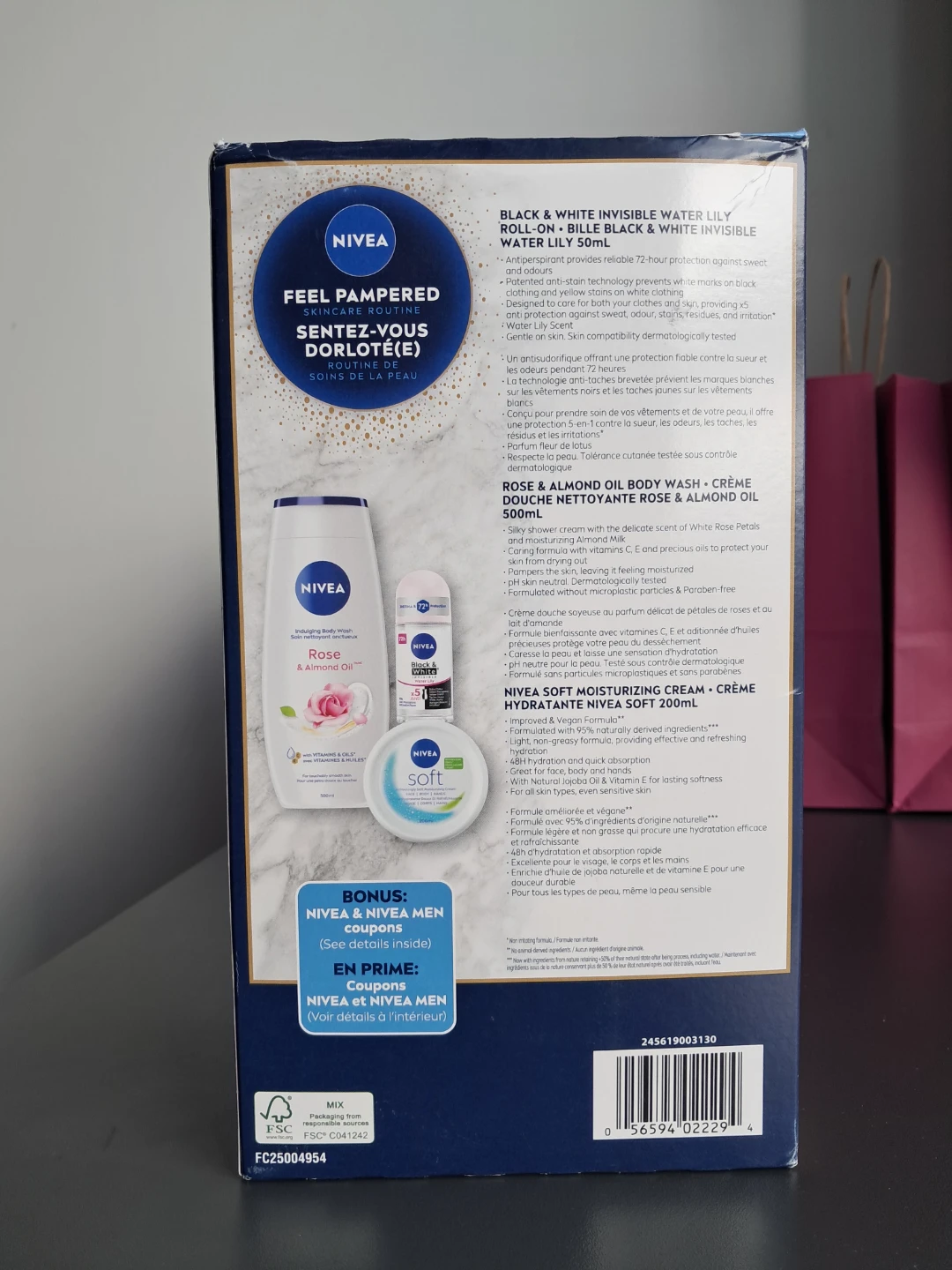 Nivea Feel Pampered Skincare Routine Gift Set - photo 2