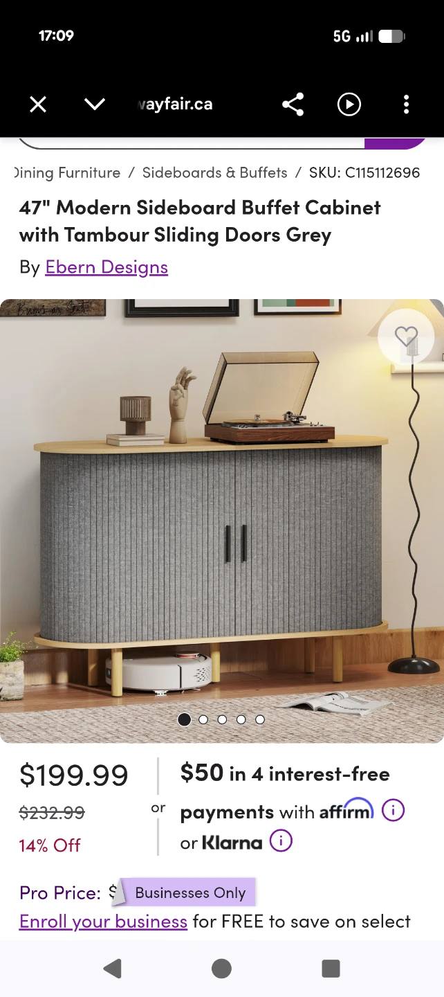 Brand new sideboard buffet cabinet - photo 2