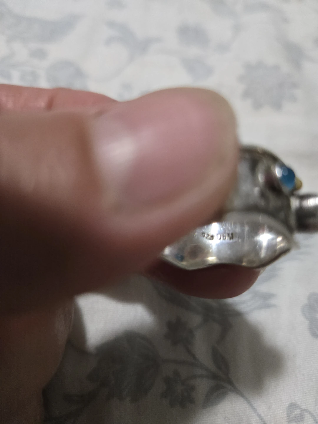 Vintage Sterling Silver Artisan Ring size 10 - photo 3