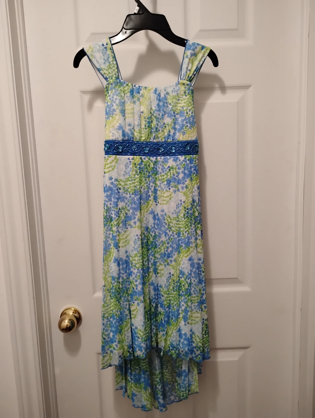 Blue & Green Floral Dress