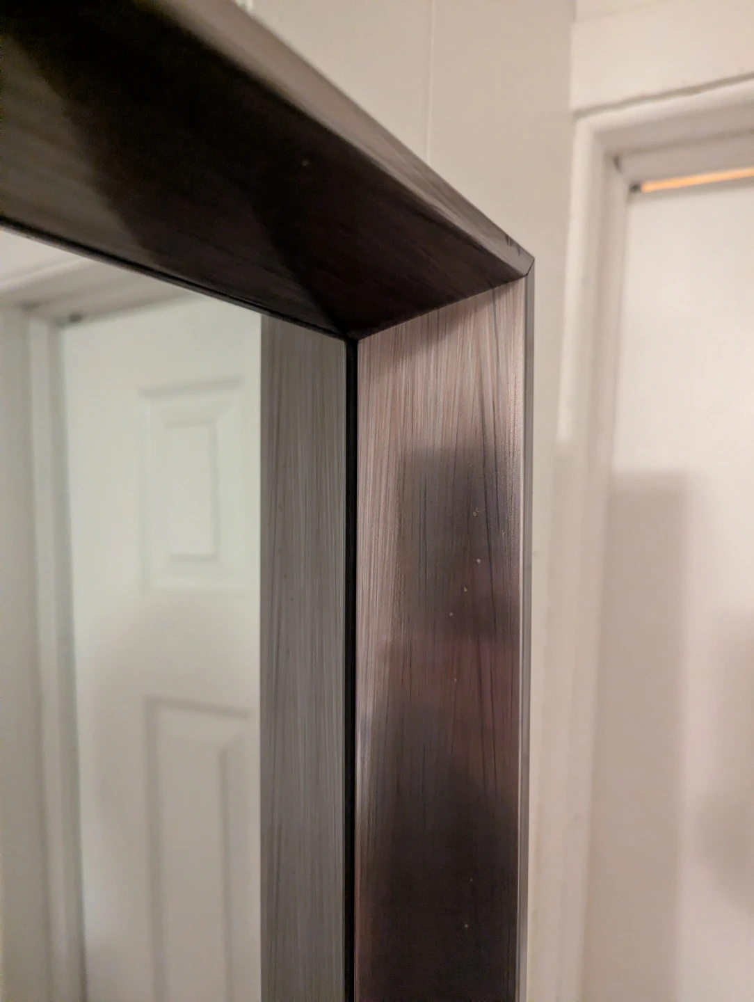 Full Length Mirror with Dark Wood Frame - photo 3
