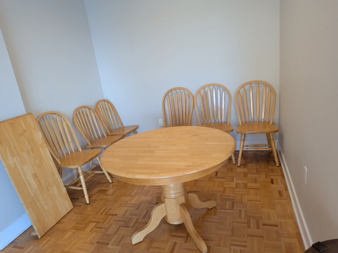 Wooden Dining Table with 4 Chairs