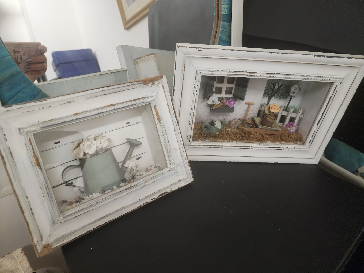 Farmhouse Shadow Box Art