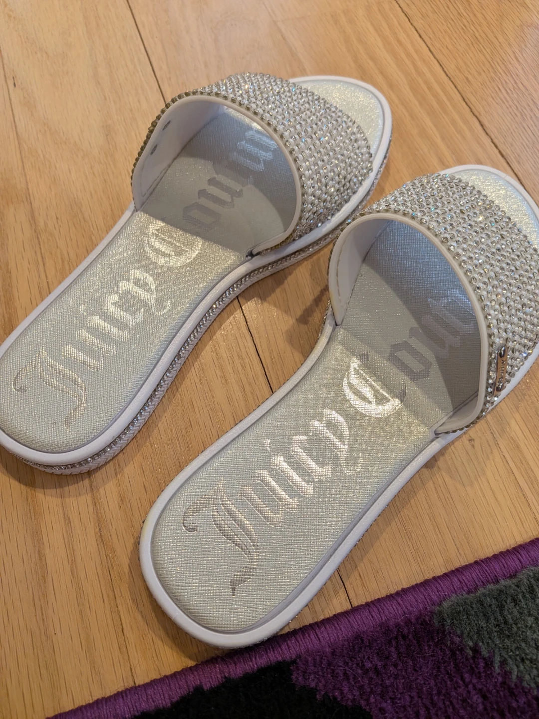 Juicy Couture Sparkle Slides Sandals