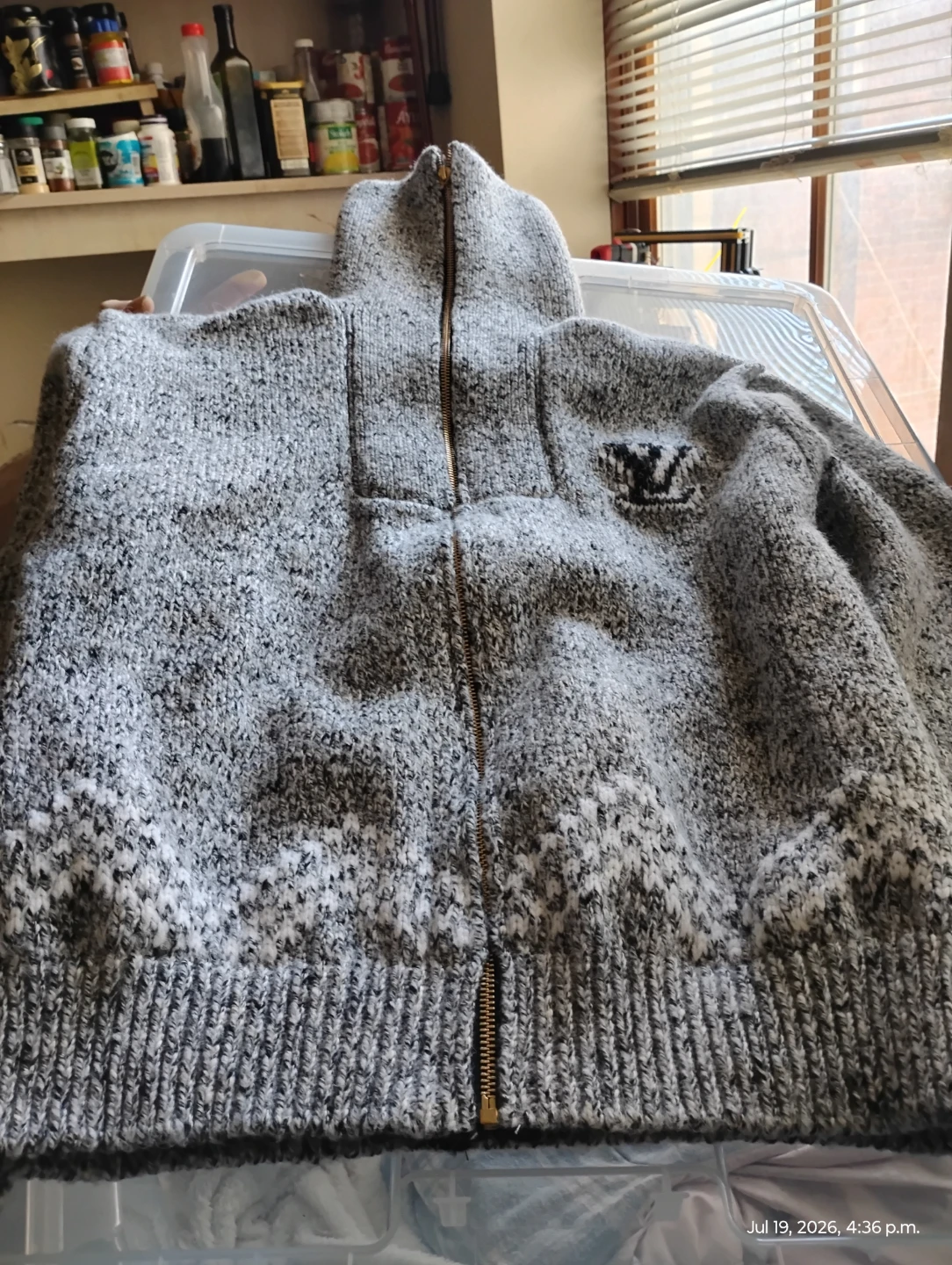 Louis Vuitton Knit Zip-Up Sweater