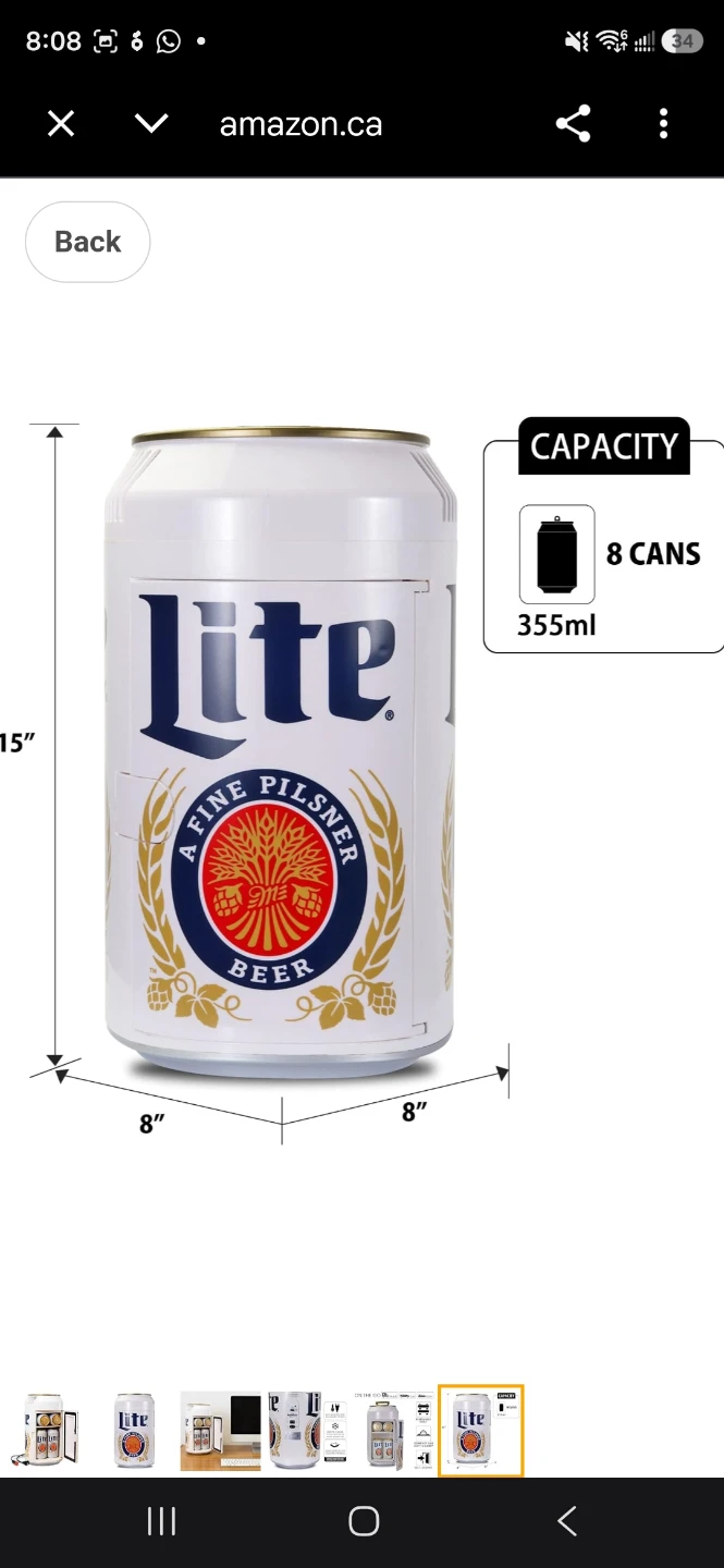 Koolatron Lite Beer Can Mini Fridge - photo 2