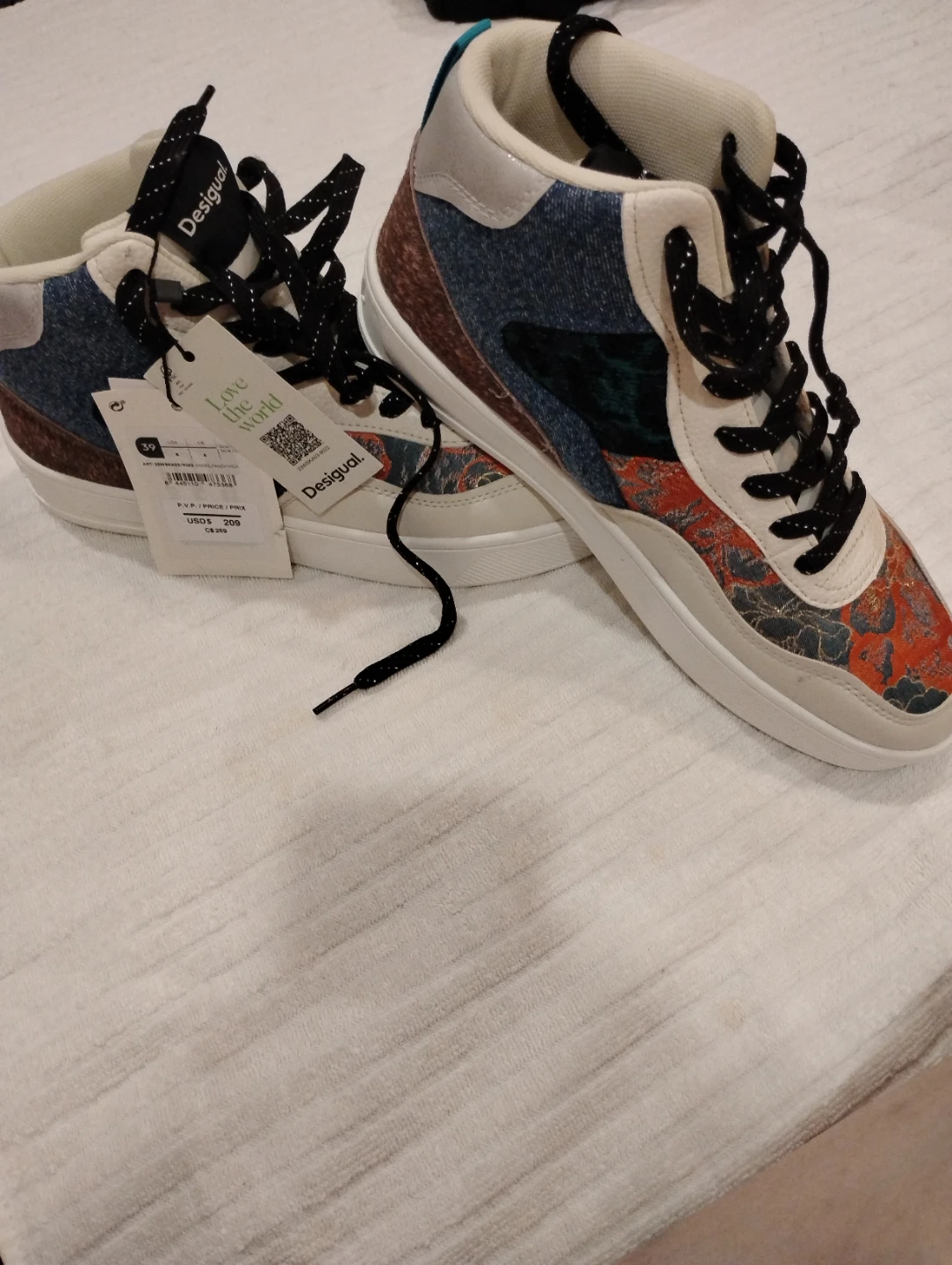 Desigual "Fancy High" Sneakers - Size 39