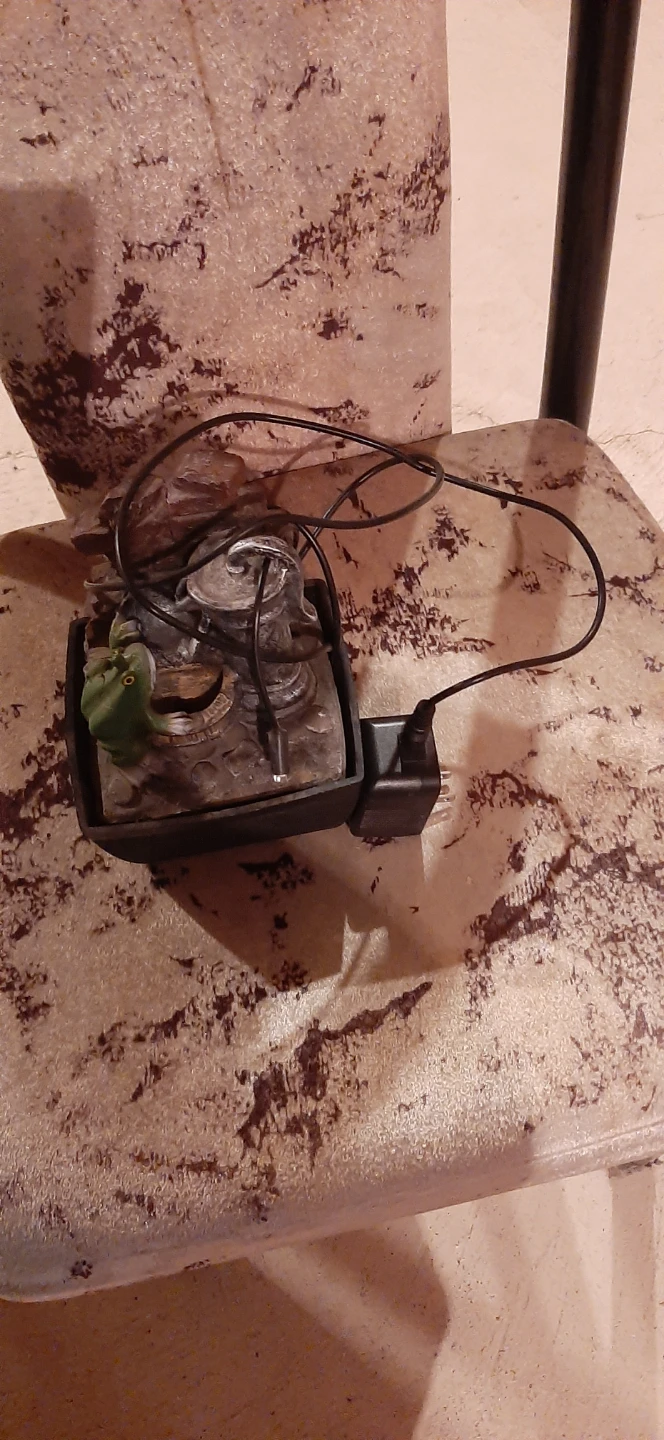Tabletop Fountain with Frog Accent