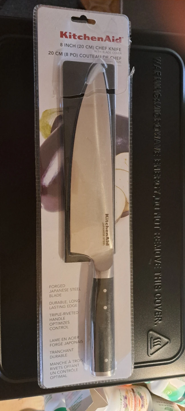 KitchenAid 8 Inch Chef Knife, Japanese Steel, New!