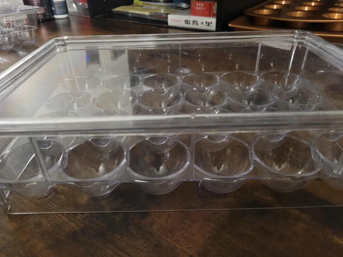 Clear Plastic 24 Egg Holder with Lid - photo 3