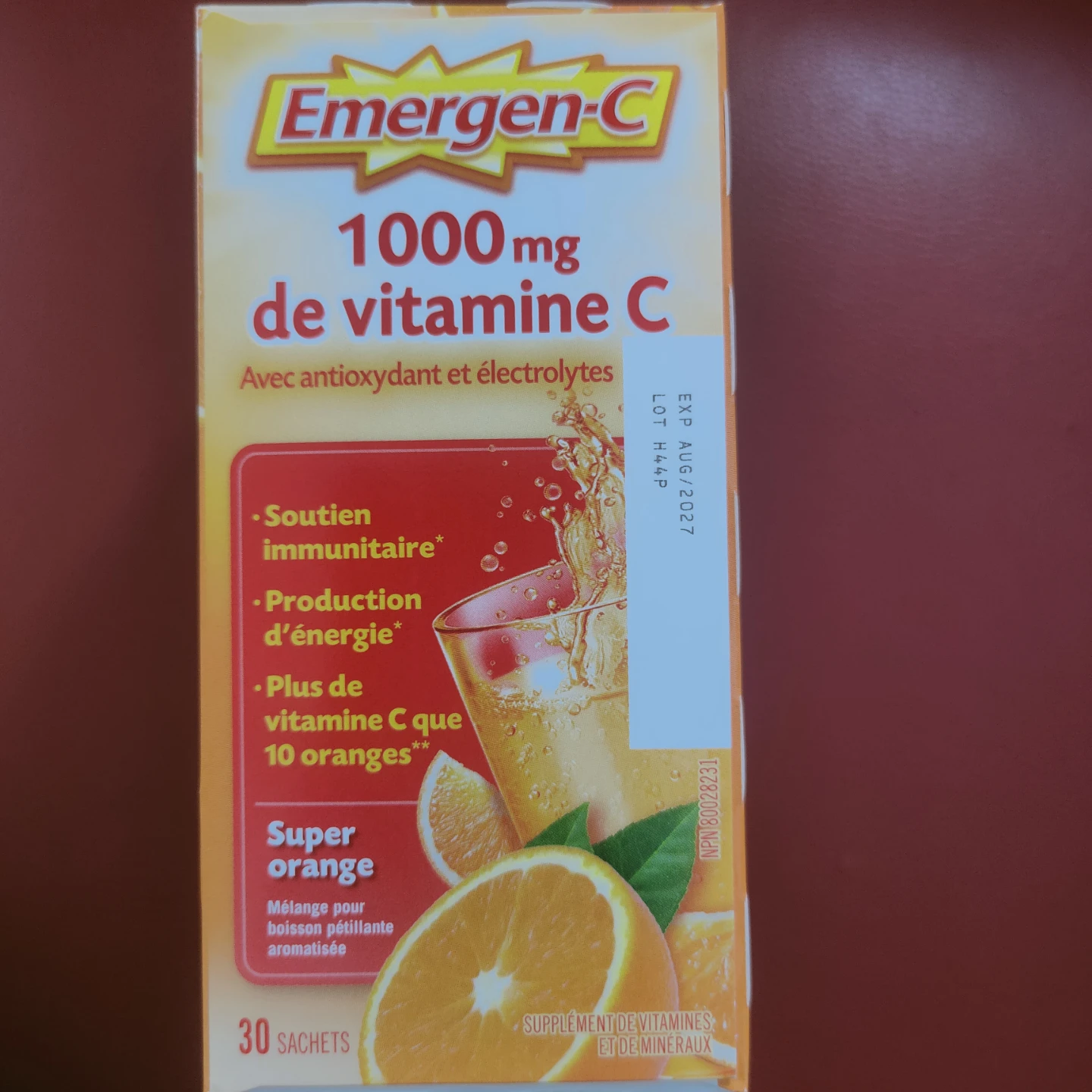 Emergen-C 1,000mg Vitamin C Super Orange Drink Mix - photo 5