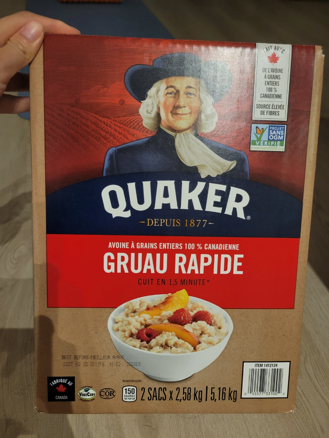 Quaker Quick Oats 5.16 kg