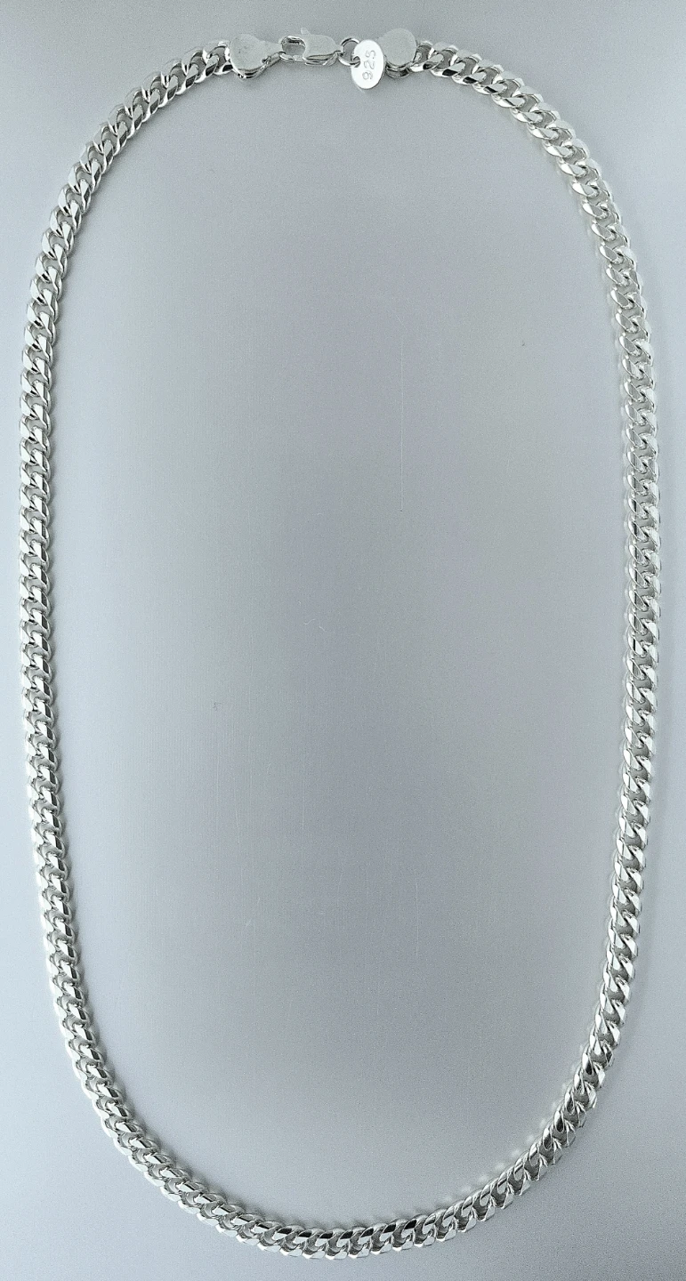 Silver Diamond Cut Chain