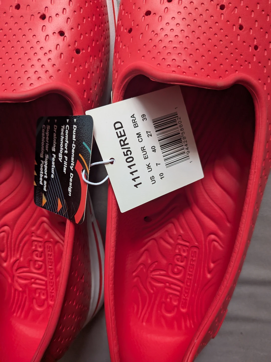 Skechers Cali Gear Red Slip-On Shoes Women's Size 10 - photo 2