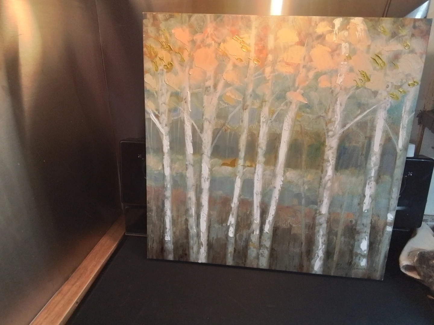 Ruane Manning "Nature's Palette I" Embellished Canvas Art