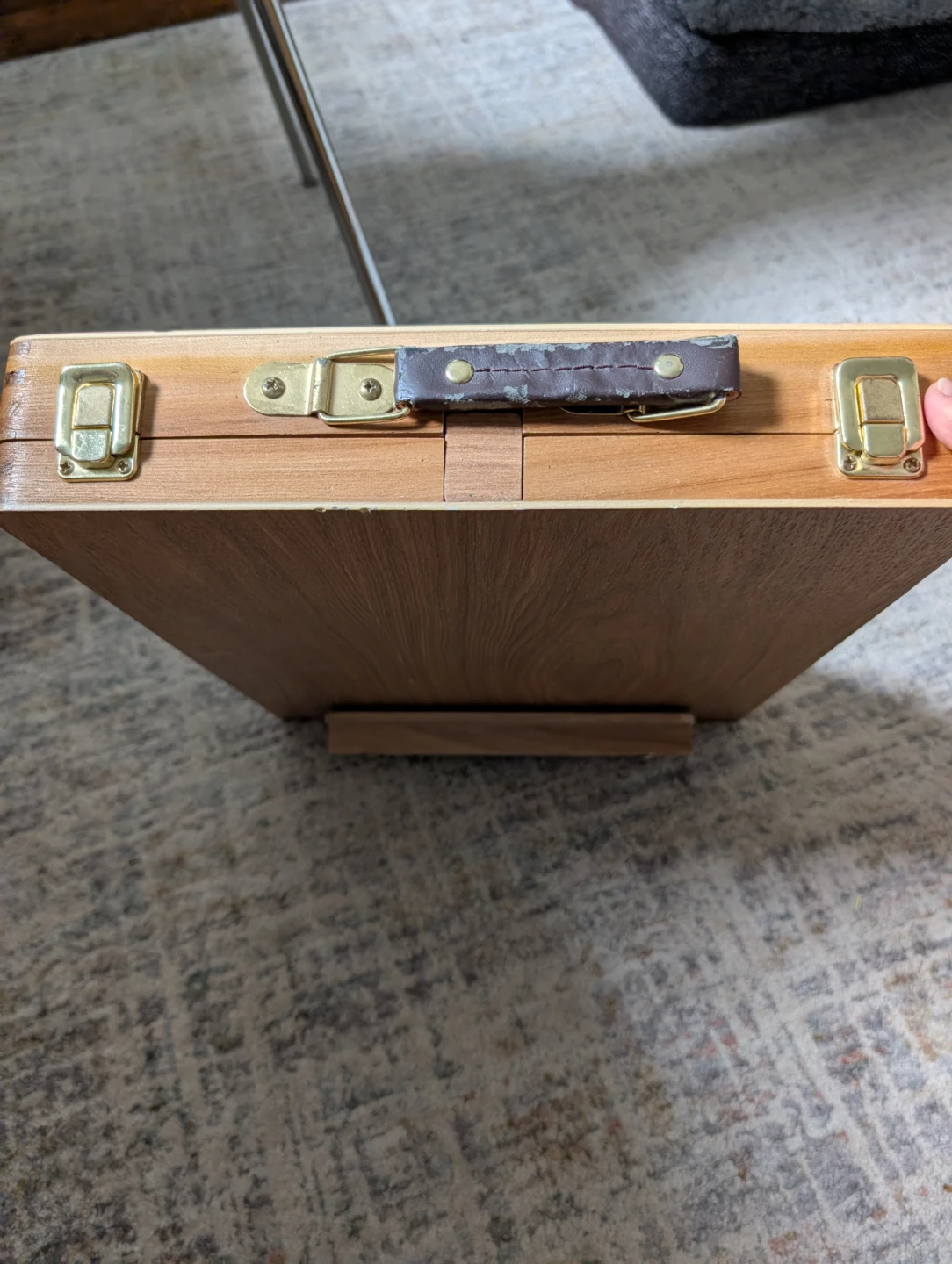 Wooden Art Box with Paint Brushes and Tubes - photo 2