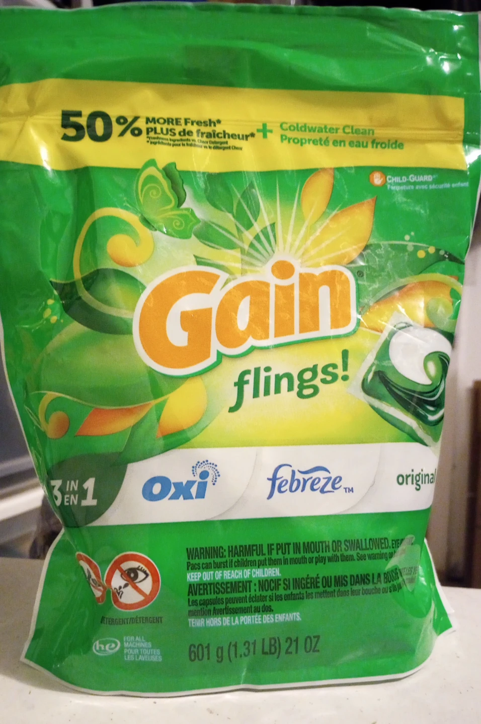 Gain Flingz 3-in-1 Laundry pods (31 ct) - 2 for $18 - photo 2