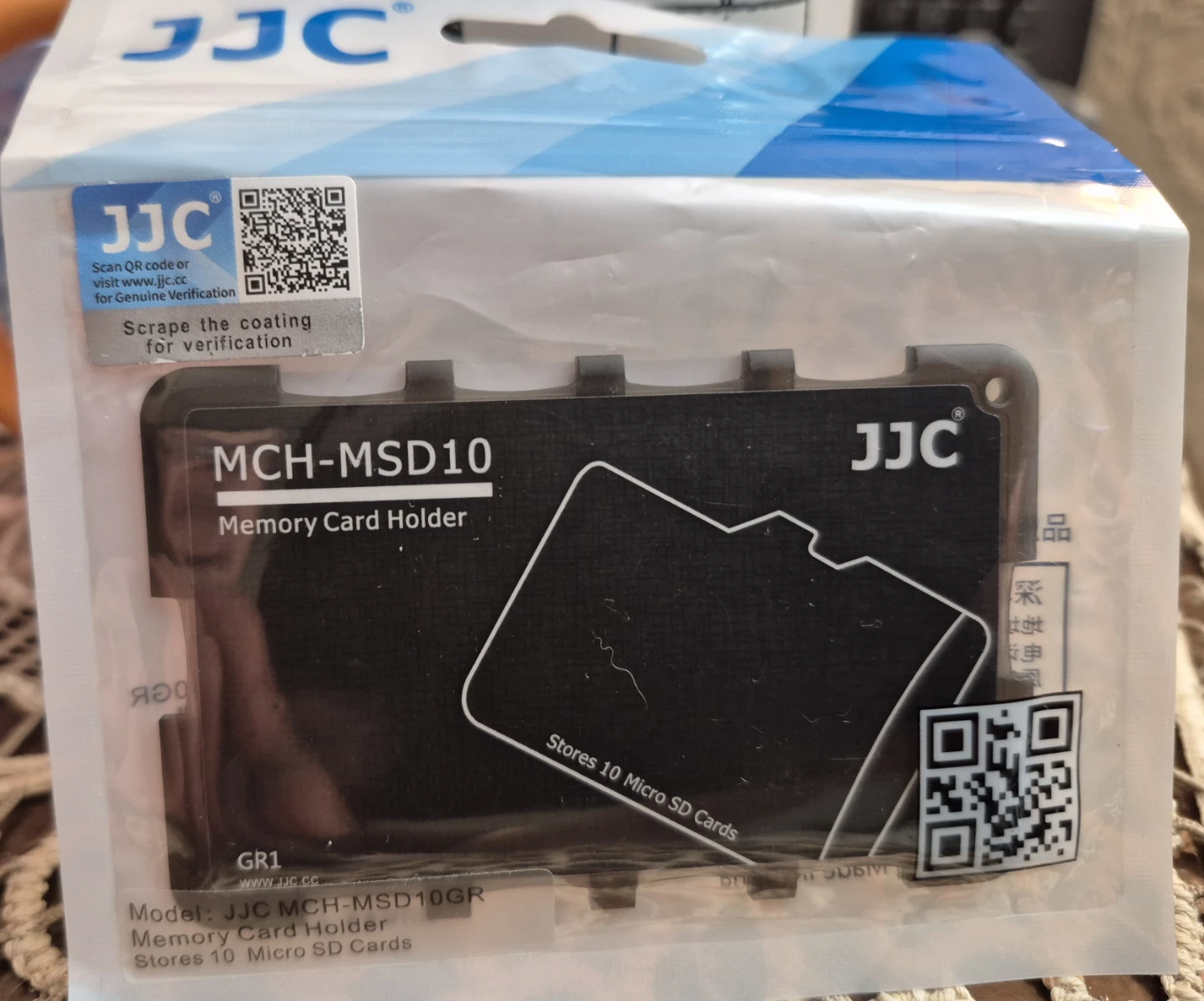 sealed JJC MCH-MSD10 Memory Card Holder for 10 Micro SD Cards