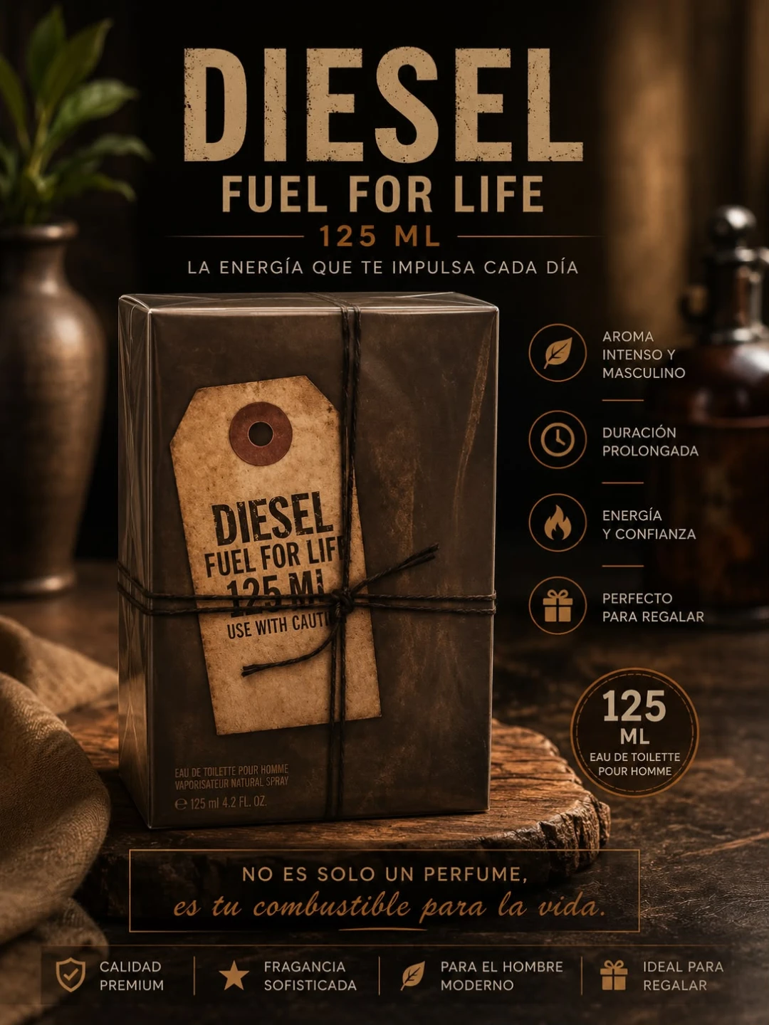 Diesel Fuel For Life Eau de Toilette for Men - 125 ML