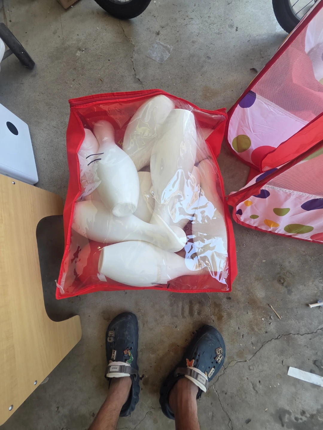 Plastic Bowling Pins and Bag Set