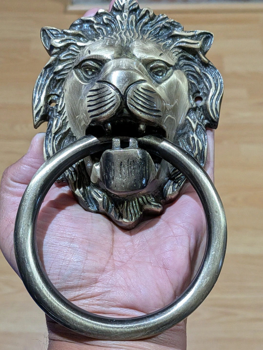 7" Large Lions Head Door Knocker - photo 4