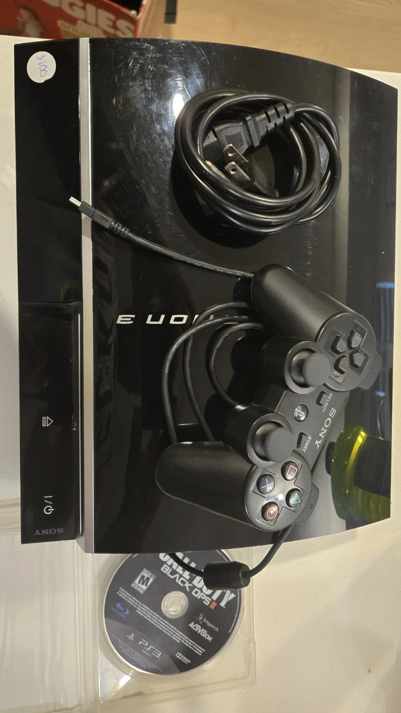Ps3 with controller and 2 games  for trade