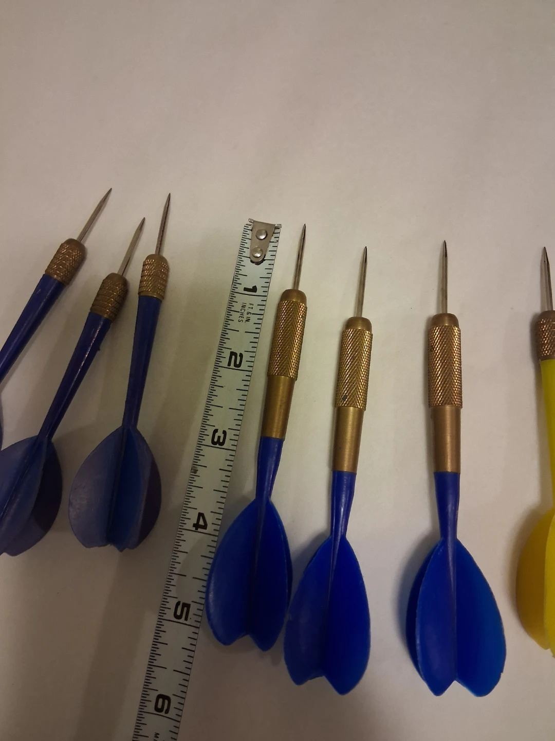 Set of  Vintage Darts - Yellow and Blue - photo 5
