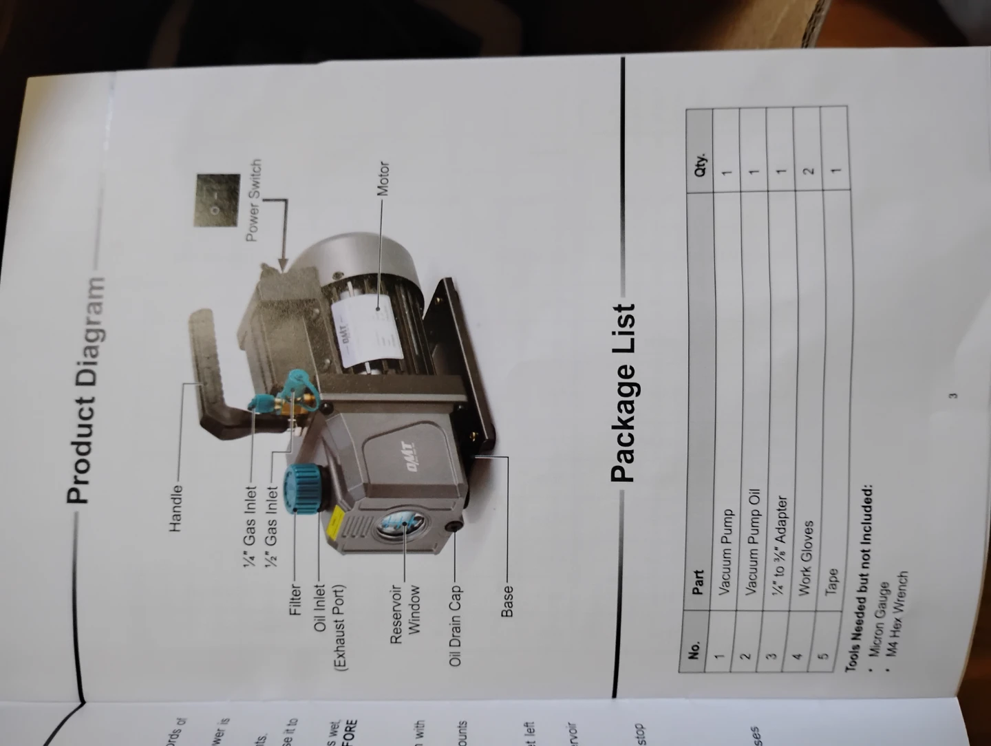 HVAC Vacuum - OMT 4.5 CFM (BRAND NEW) - photo 4