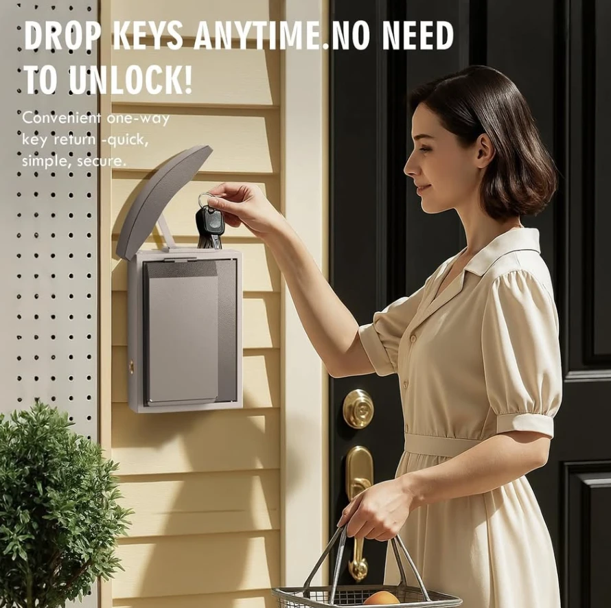 Smart Digital Lockbox Key Drop for Realtors Apartment Stores - photo 3