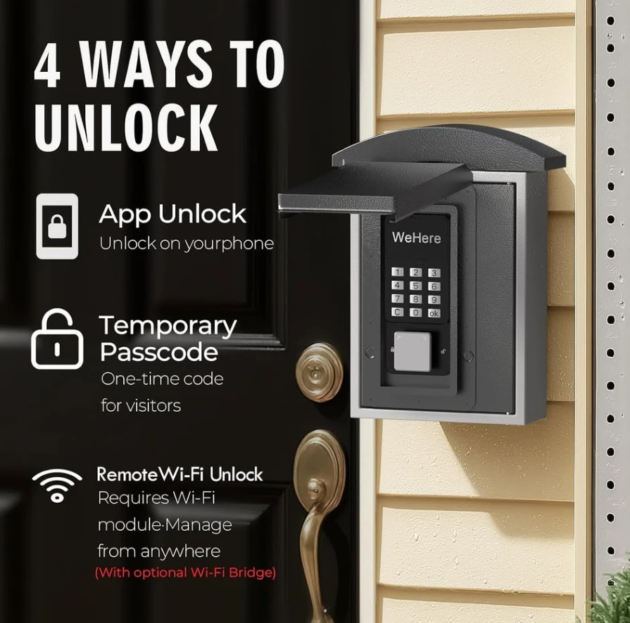 Smart Digital Lockbox Key Drop for Realtors Apartment Stores - photo 5